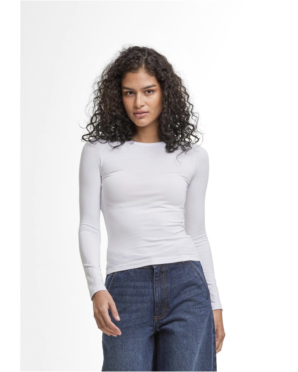 BUILD YOUR BRAND Ladies Ultra Slim Longsleeve T-Shirts personalisierbar