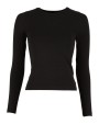 T-shirts BUILD YOUR BRAND Ladies Ultra Slim Longsleeve voor bedrukking &amp; borduring