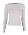 BUILD YOUR BRAND Ladies Ultra Slim Longsleeve T-Shirts personalisierbar