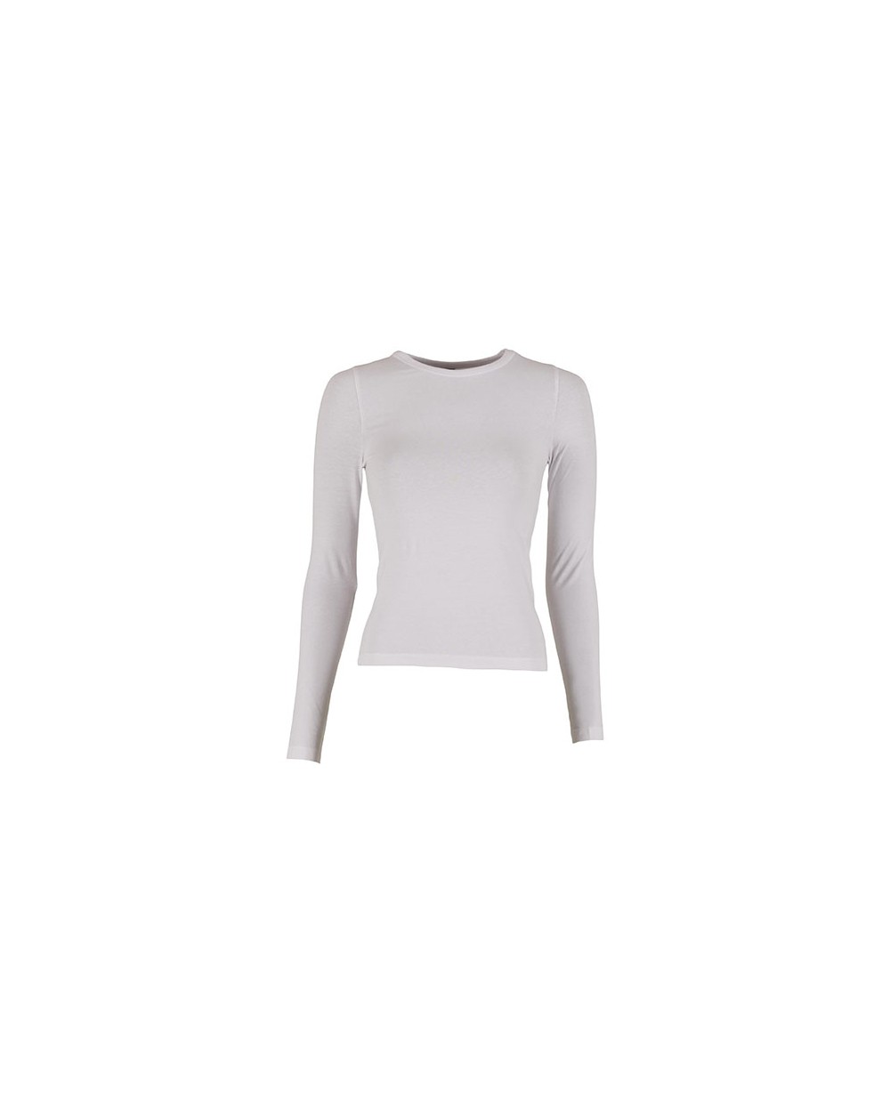 T-shirts BUILD YOUR BRAND Ladies Ultra Slim Longsleeve voor bedrukking &amp; borduring
