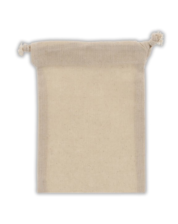 4DO Zuziehbeutel OEKO-TEX® Baumwolle 140g/m² 10x14cm Taschen personalisierbar