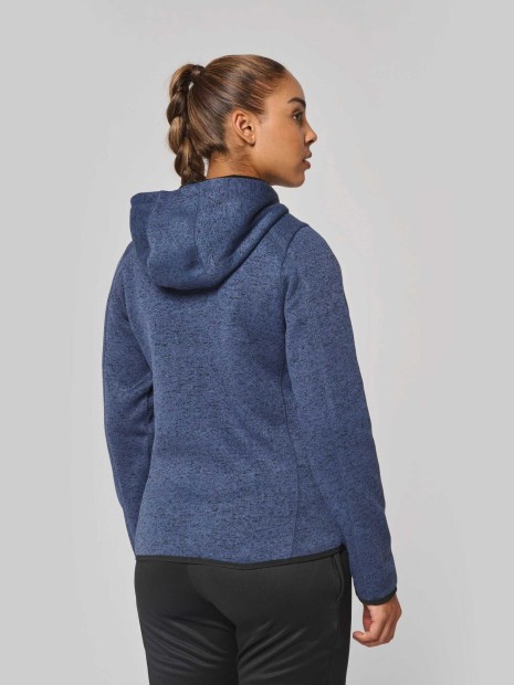 Vestes à personnaliser PROACT Veste à capuche chinée femme 