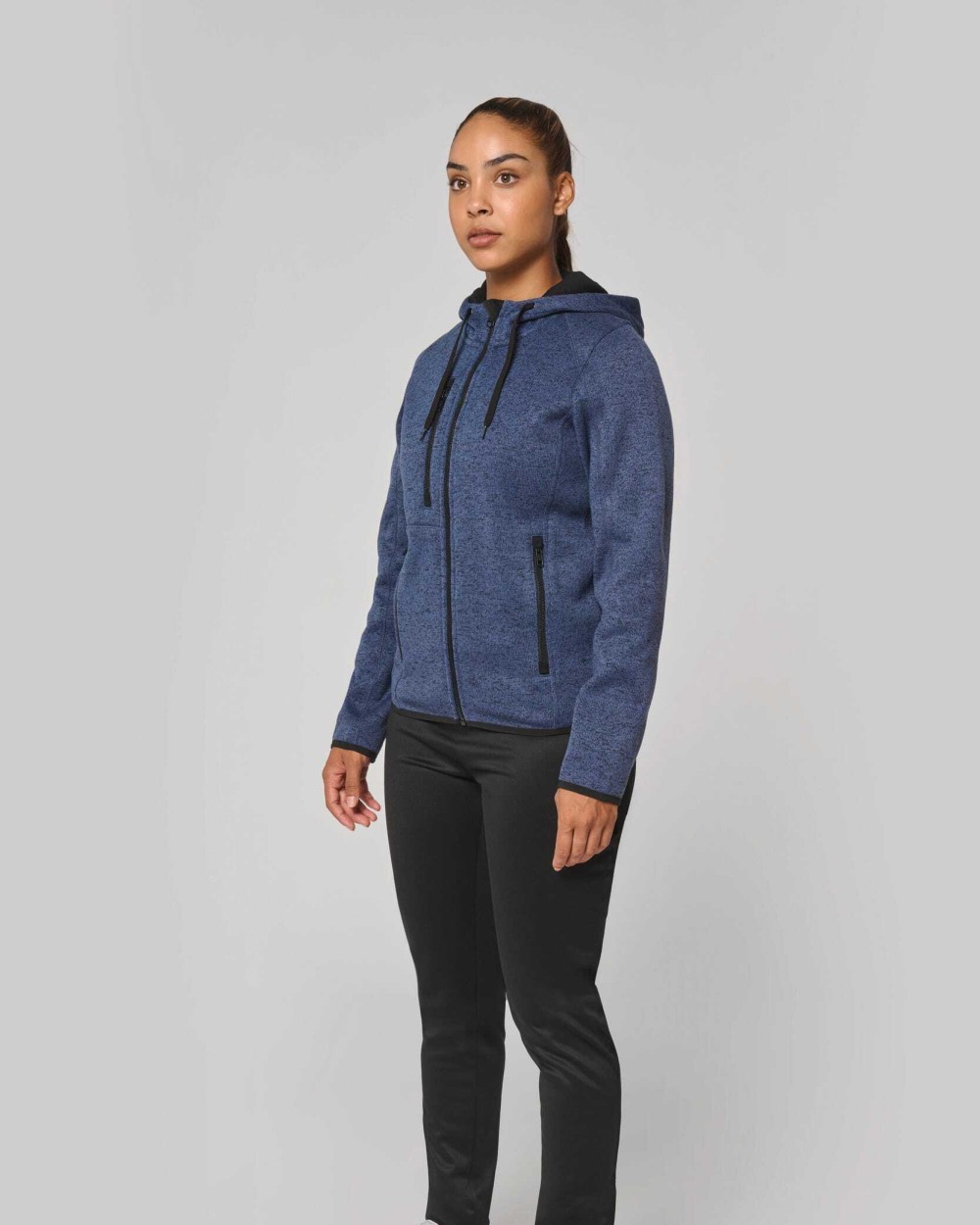 Vestes personnalisable PROACT Veste à capuche chinée femme