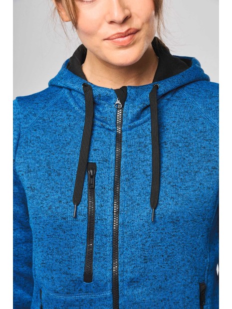 PROACT Veste à capuche chinée femme  personnalisable