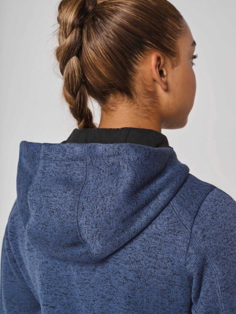 Vestes à personnaliser PROACT Veste à capuche chinée femme 