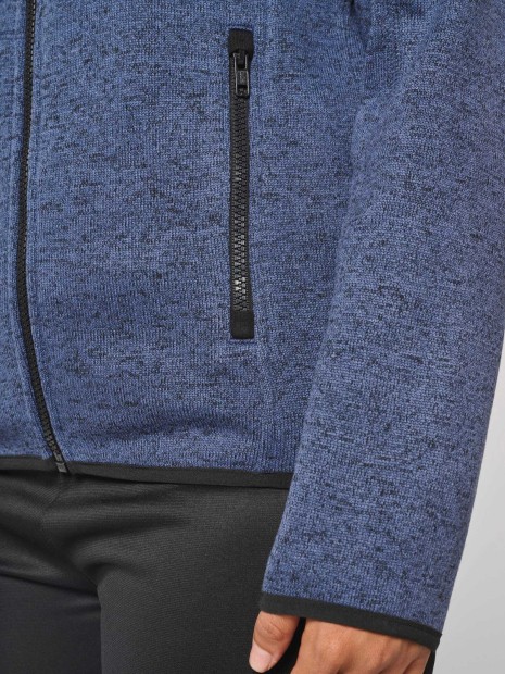 Vestes à personnaliser PROACT Veste à capuche chinée femme 