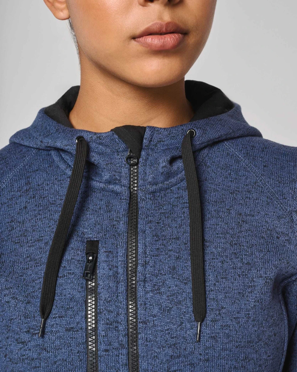Vestes personnalisable PROACT Veste à capuche chinée femme