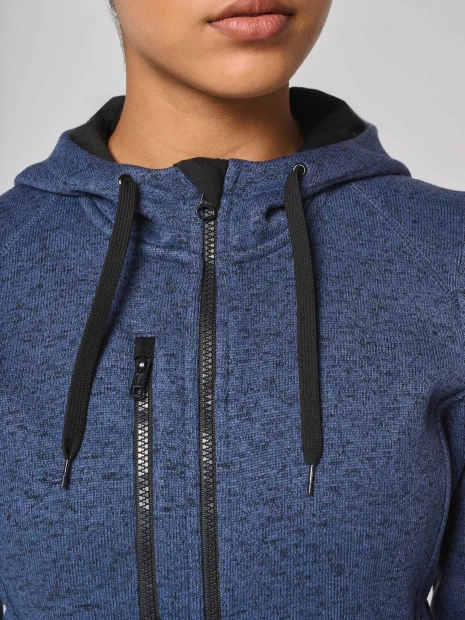 Vestes à personnaliser PROACT Veste à capuche chinée femme 
