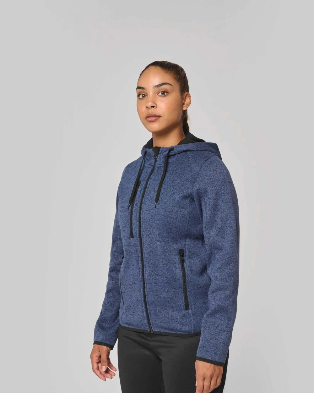 Vestes personnalisable PROACT Veste à capuche chinée femme