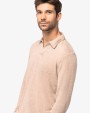 Polos personnalisable SPASSO Polo manches longues en lin homme