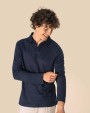 SPASSO Leinen-Polohemd mit langen Ärmeln für Herren Poloshirts personalisierbar