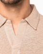 Polos personnalisable SPASSO Polo manches longues en lin homme
