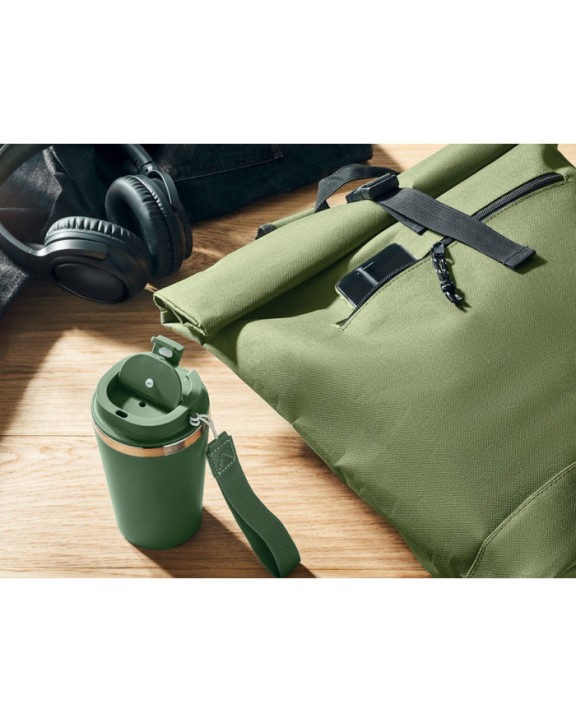 4DO Rolltop-Rucksack 600D Taschen personalisierbar