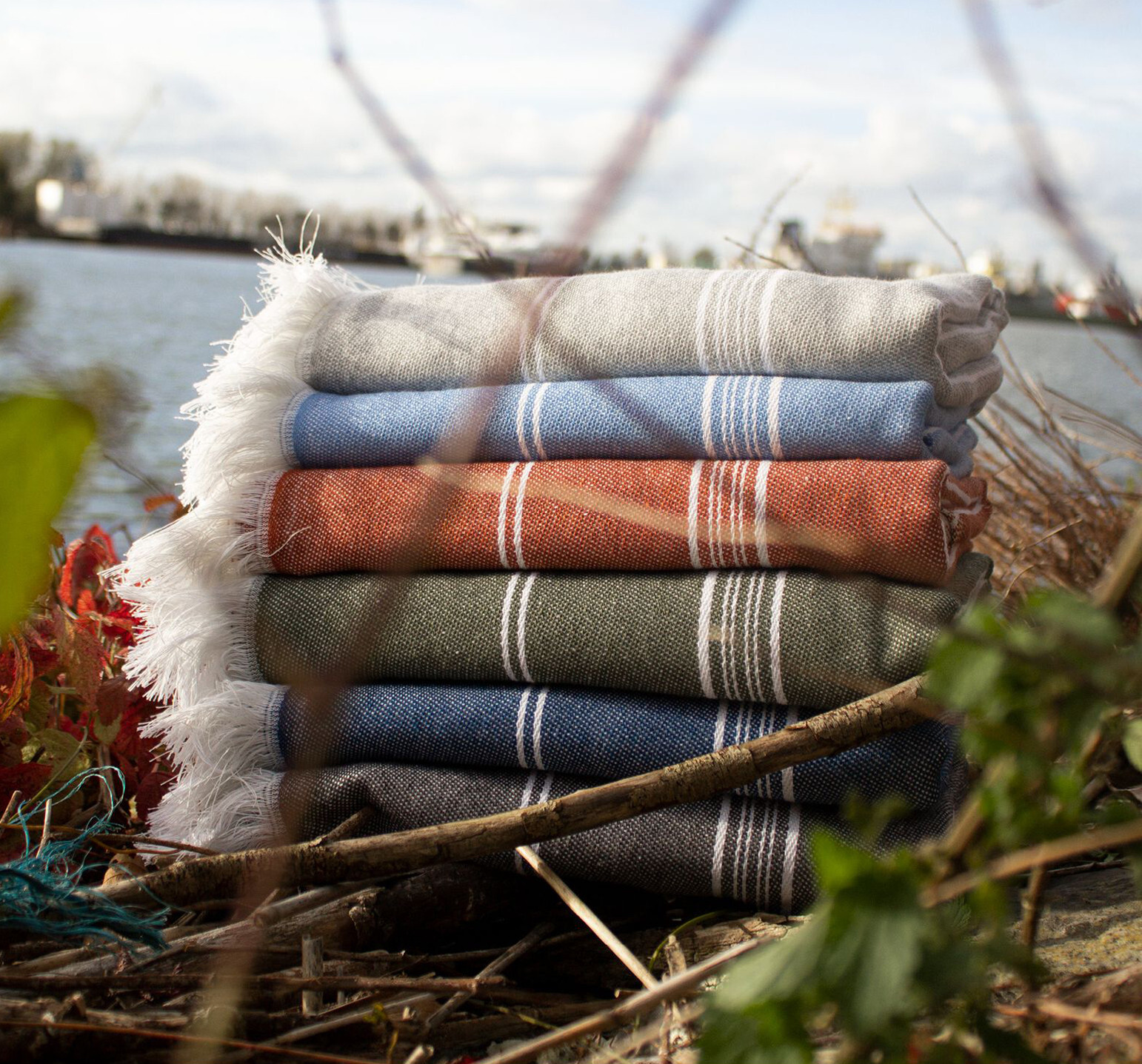 Produits éponges personnalisable THE ONE TOWELLING RECYCLED HAMAM TOWEL