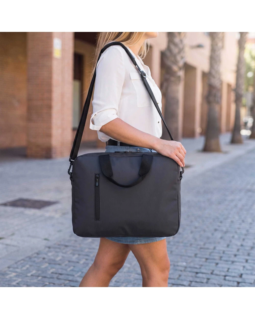 4DO PU SoMa Laptop-Tasche 28 x 38 x 5 cm Taschen personalisierbar