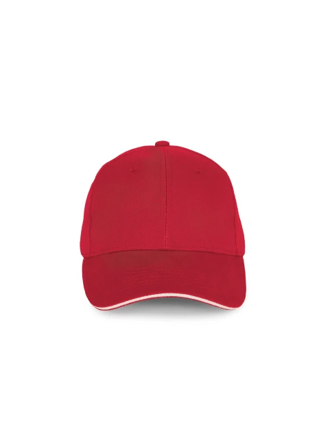 K-UP Casquette en coton biologique à sandwich contrasté - 6 panneaux /api/colors/f553a164-747d-4aa6-84be-3f14ff7d5400 personnalisable
