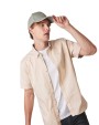Casquettes personnalisable K-UP Casquette en coton biologique à sandwich contrasté - 6 panneaux