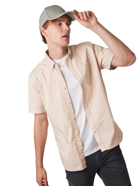 Casquettes à personnaliser K-UP Casquette en coton biologique à sandwich contrasté - 6 panneaux 