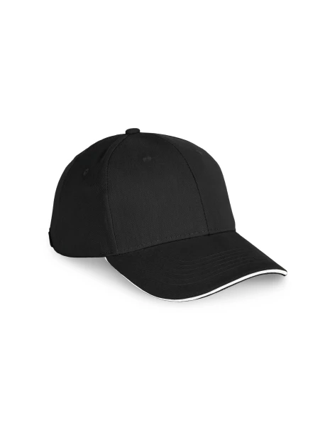 K-UP Casquette en coton biologique à sandwich contrasté - 6 panneaux /api/colors/e945e77a-c49d-482d-a416-924871e9a782 personnalisable
