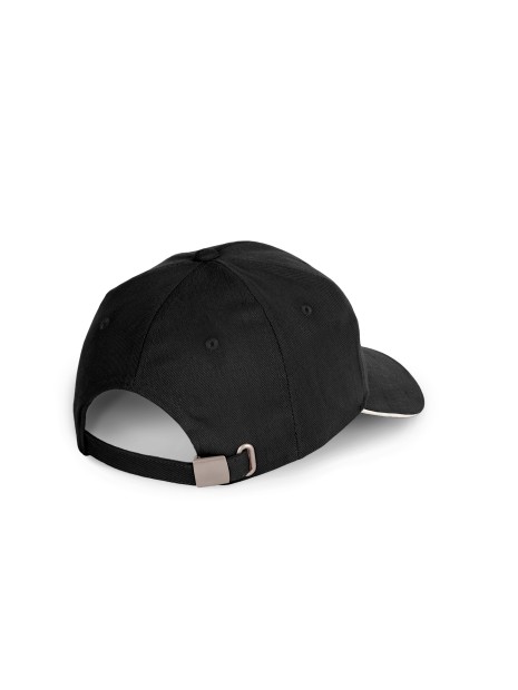 K-UP Casquette en coton biologique à sandwich contrasté - 6 panneaux /api/colors/e945e77a-c49d-482d-a416-924871e9a782 personnalisable