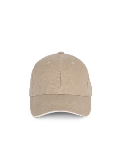 K-UP Casquette en coton biologique à sandwich contrasté - 6 panneaux /api/colors/8e61c8f8-f46c-437a-8bdb-3e45936cdb94 personnalisable