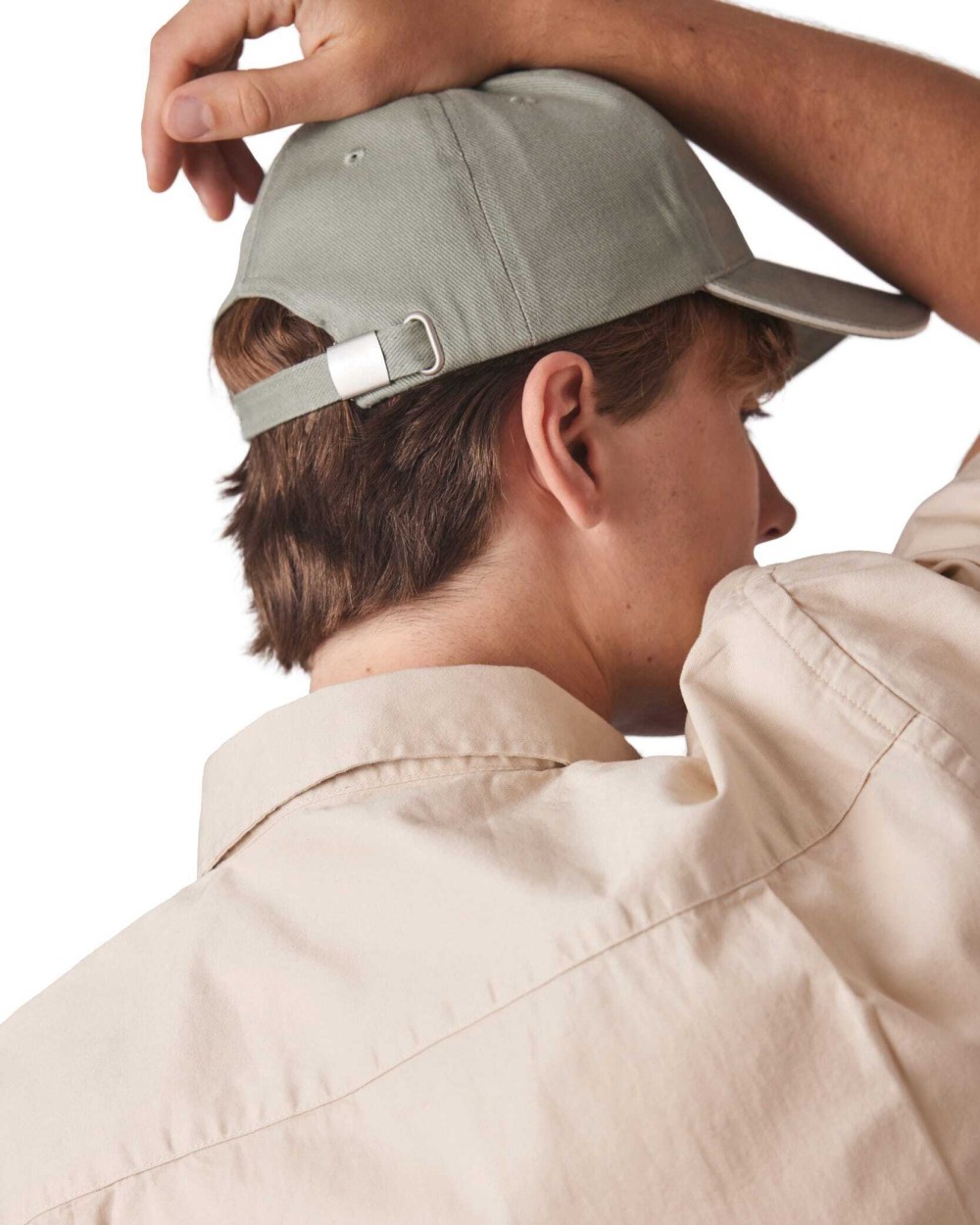 K-UP 6-Panel-Kappe aus biologischer Baumwolle mit Kontrast-Sandwichschirm Kappen personalisierbar