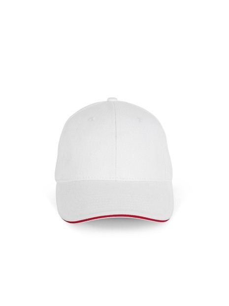 K-UP Casquette en coton biologique à sandwich contrasté - 6 panneaux /api/colors/284b33a2-869a-4588-a541-8cf67a2f0b18 personnalisable