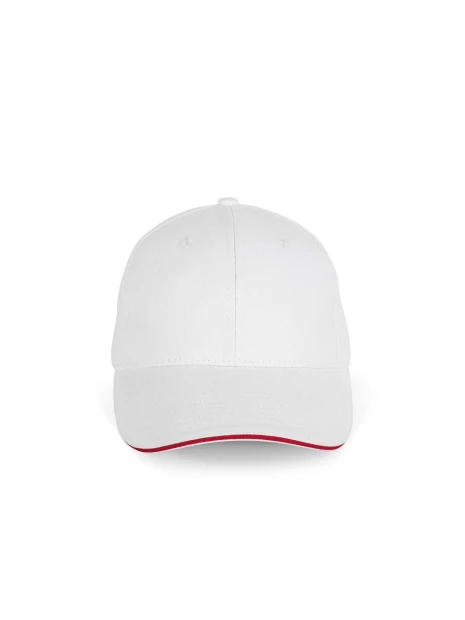 K-UP Casquette en coton biologique à sandwich contrasté - 6 panneaux /api/colors/284b33a2-869a-4588-a541-8cf67a2f0b18 personnalisable