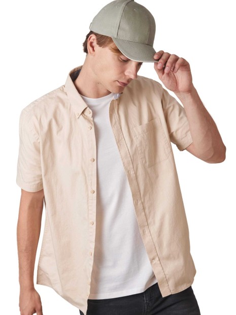 Casquettes à personnaliser K-UP Casquette en coton biologique à sandwich contrasté - 6 panneaux 