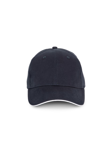 K-UP Casquette en coton biologique à sandwich contrasté - 6 panneaux /api/colors/ac3617f1-55b6-4cce-bc08-bb5c08d2e5bf personnalisable