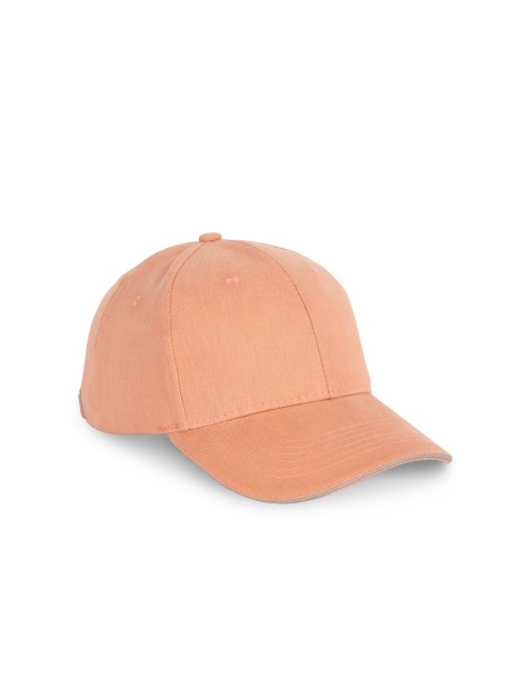 K-UP Casquette en coton biologique à sandwich contrasté - 6 panneaux /api/colors/d5f63f30-a860-4bd0-a92d-2cf1c1ae4504 personnalisable