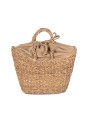 KIMOOD Sac panier demi-lune en jonc de mer  personnalisable