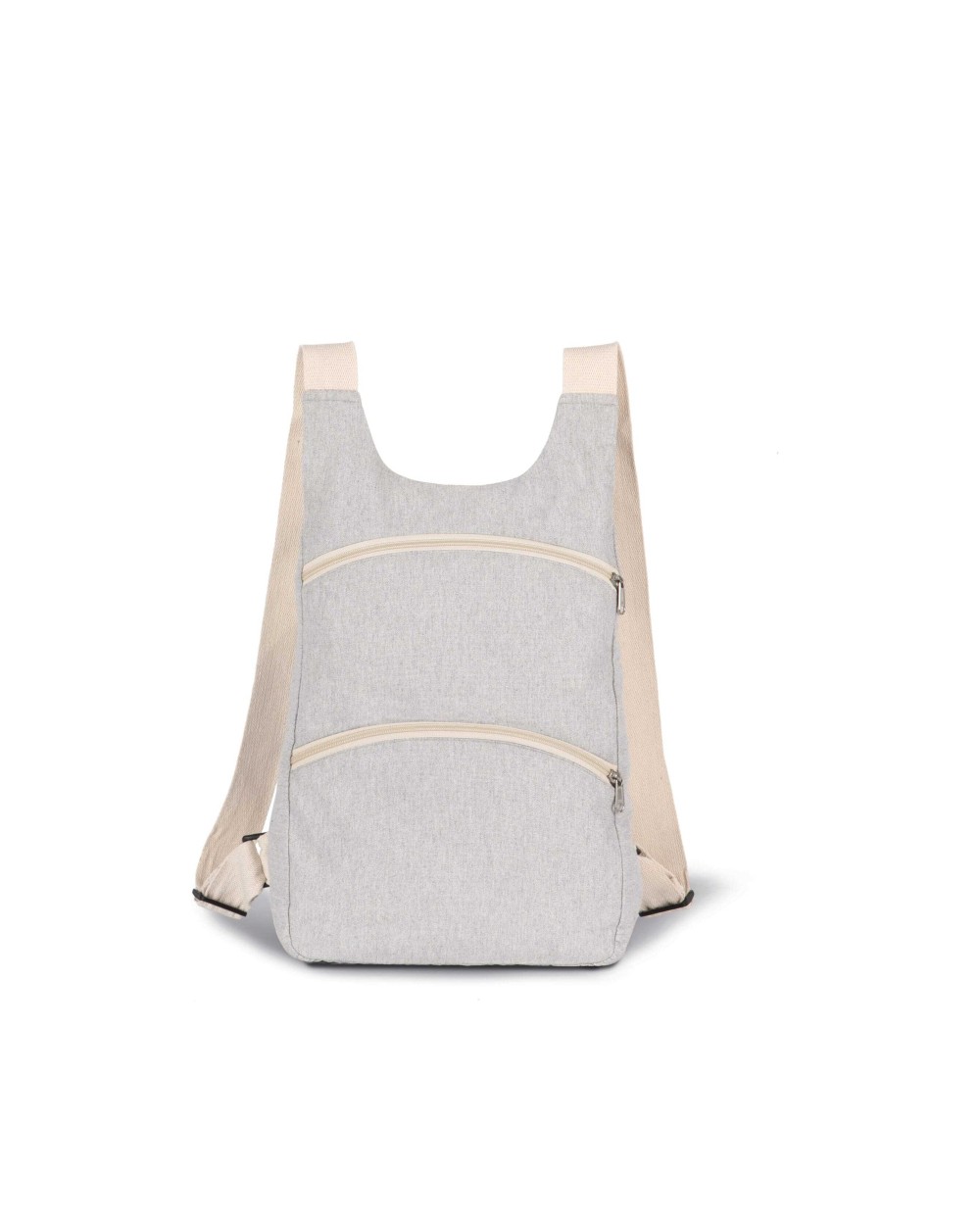 KIMOOD Recycelter Rucksack mit Anti-Diebstahlschutz-Tasche auf der Rückseite Taschen personalisierbar