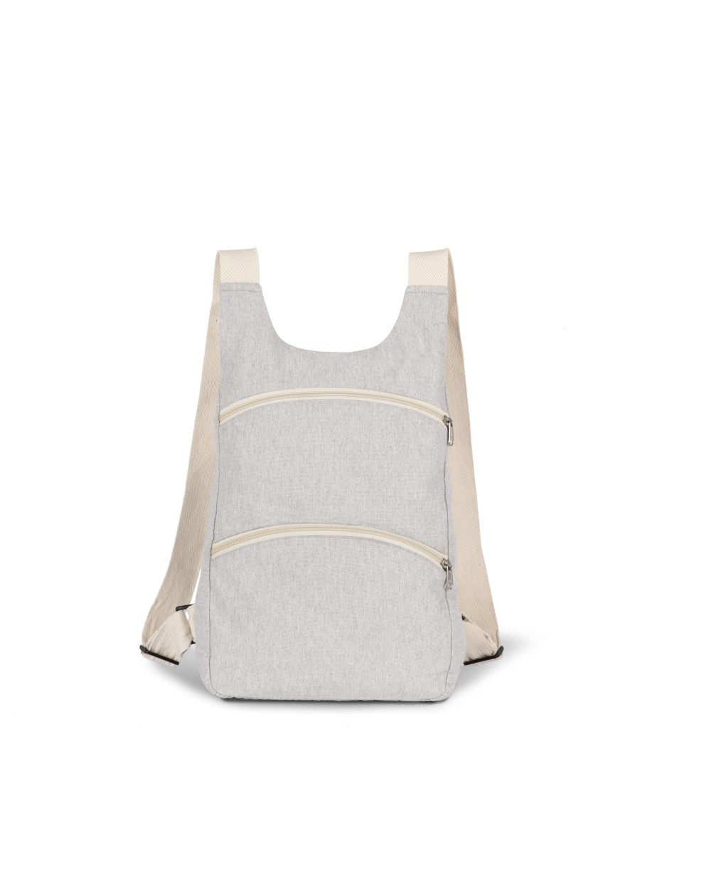 KIMOOD Recycelter Rucksack mit Anti-Diebstahlschutz-Tasche auf der Rückseite Taschen personalisierbar