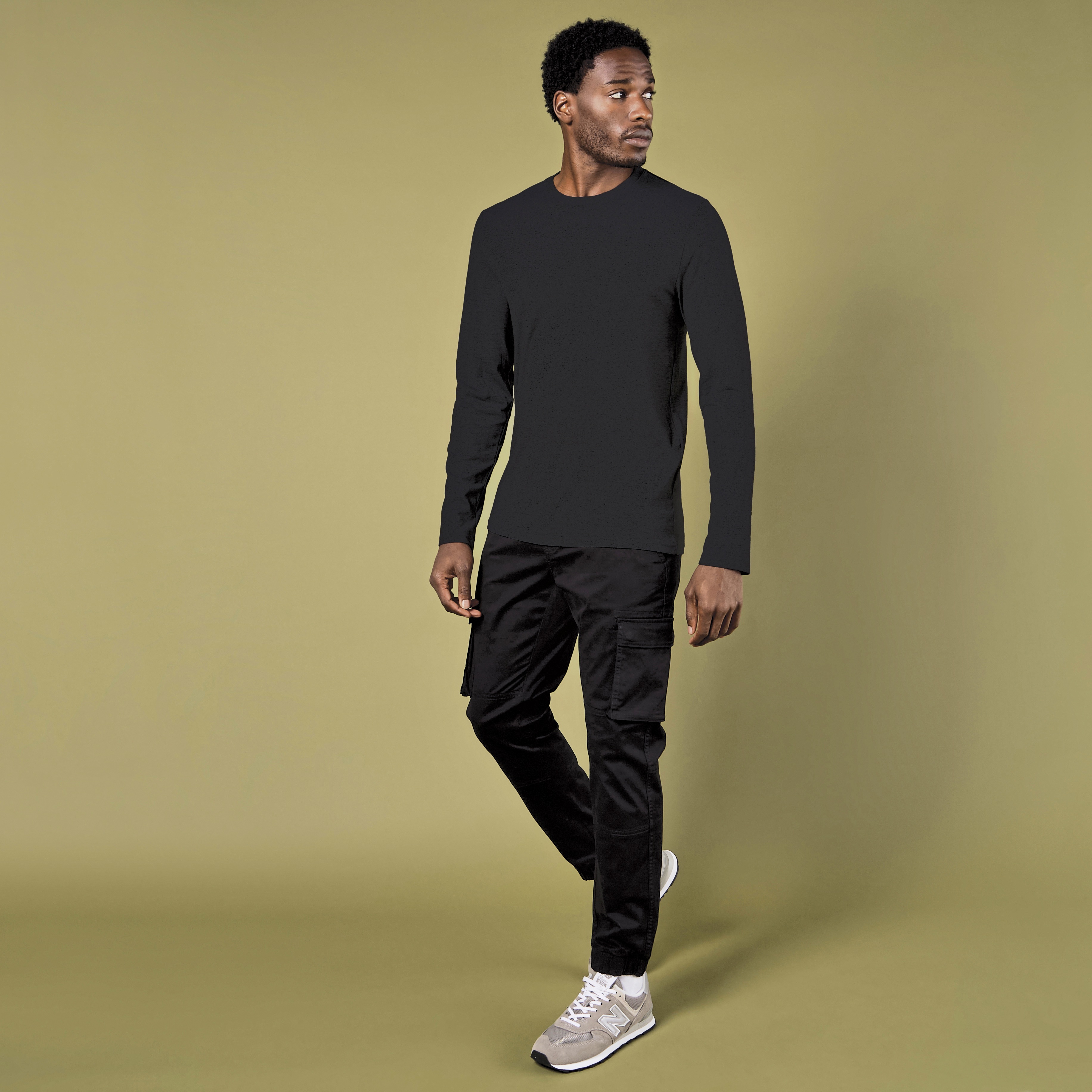 KUSTOM KIT Fashion Fit Long Sleeve Superwash® 60° Tee T-Shirts personalisierbar