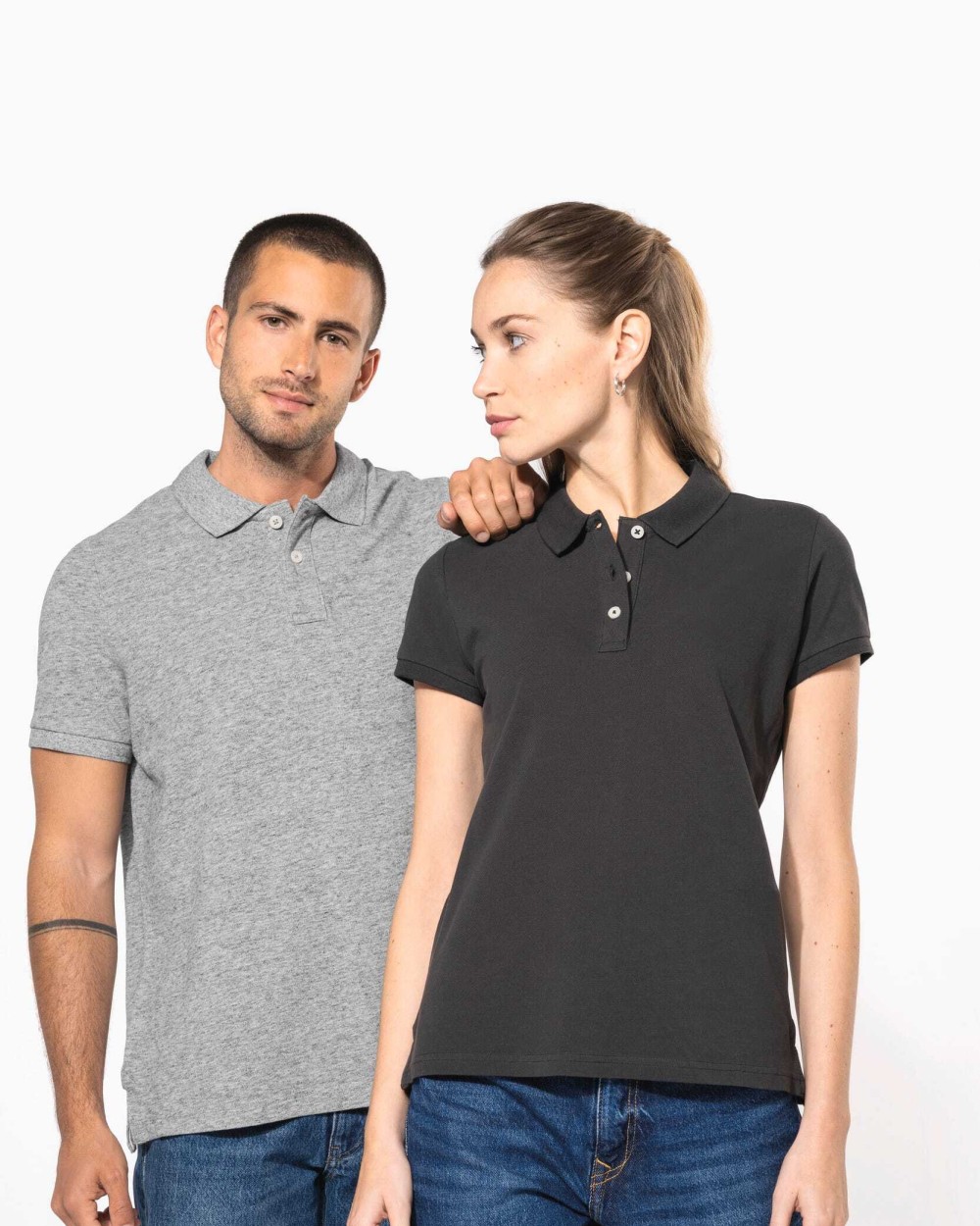 Polo's KARIBAN Vintage herenpolo met korte mouwen voor bedrukking &amp; borduring