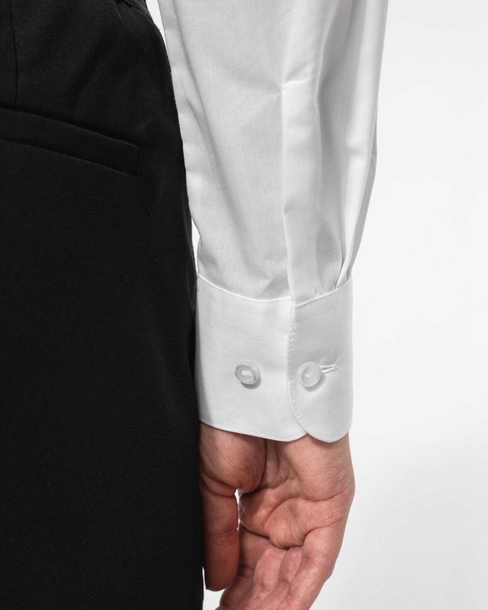 Chemises personnalisable KARIBAN Chemise popeline polycoton sans poche entretien facile femme