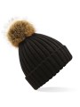 BEECHFIELD Bonnet epais avec pompon en fausse fourrure /api/colors/b9fdad4a-5e94-45cb-8c03-c08b349b28c3 personnalisable