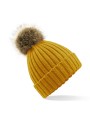 BEECHFIELD Bonnet epais avec pompon en fausse fourrure /api/colors/a3ec1d0d-042a-4be9-82a0-62fdea583919 personnalisable