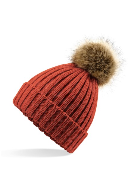 BEECHFIELD Bonnet epais avec pompon en fausse fourrure /api/colors/83359947-4a87-4d18-bb37-c40e6ca5f7aa personnalisable