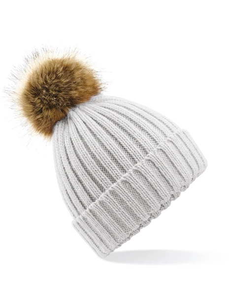 BEECHFIELD Bonnet epais avec pompon en fausse fourrure /api/colors/24aa43c8-39f7-4fe5-9d98-48c70f7ae002 personnalisable