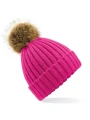 BEECHFIELD Bonnet epais avec pompon en fausse fourrure /api/colors/0327c765-dd20-409c-911d-31f7a9b4c2f5 personnalisable