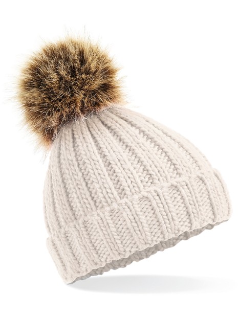 BEECHFIELD Bonnet epais avec pompon en fausse fourrure /api/colors/ce321802-fe09-4edd-a7c4-e91803b895d5 personnalisable