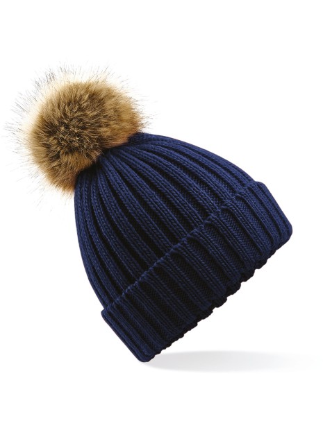 BEECHFIELD Bonnet epais avec pompon en fausse fourrure /api/colors/b68891a9-1d28-4f7a-8deb-775c45027afd personnalisable