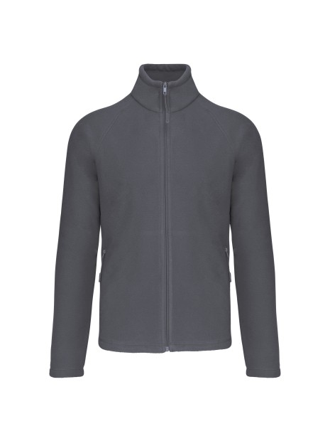 KARIBAN Veste micropolaire zippée manches raglan homme /api/colors/2fa123ac-77ac-4f42-beb3-f6a528eded78 personnalisable