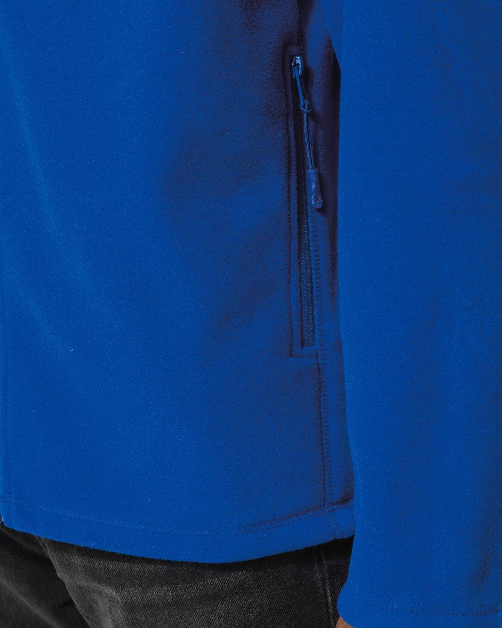 Laines polaires personnalisable KARIBAN Veste micropolaire zippée manches raglan homme