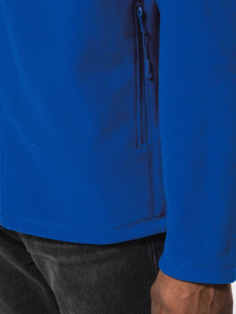 Laines polaires à personnaliser KARIBAN Veste micropolaire zippée manches raglan homme 