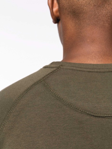 Sweat-shirts à personnaliser KARIBAN Sweat-shirt Bio col rond manches raglan homme 