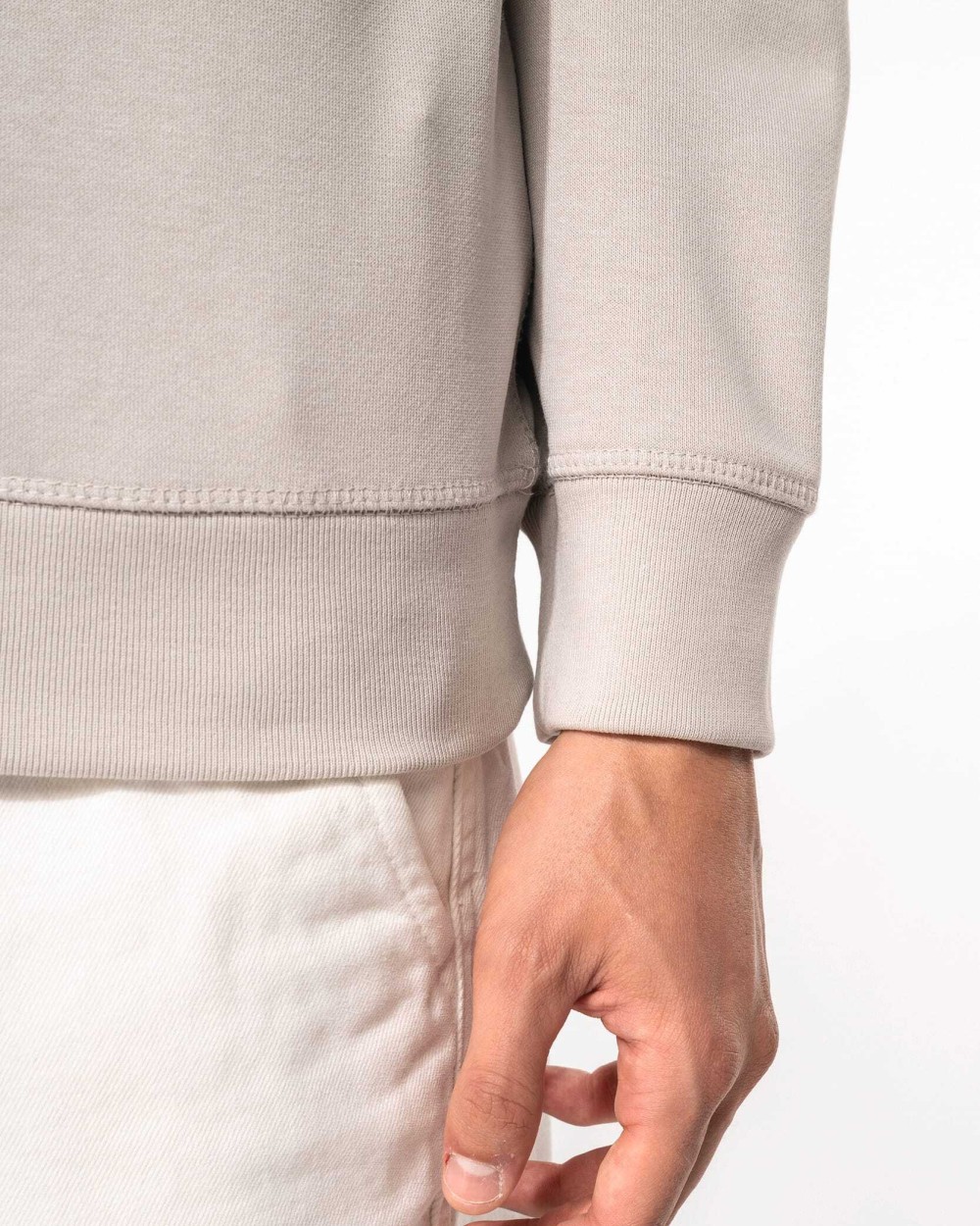 Sweaters & hoodies KARIBAN Herensweater BIO ronde hals raglanmouwen voor bedrukking &amp; borduring