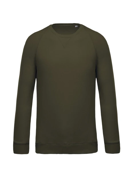 KARIBAN Sweat-shirt Bio col rond manches raglan homme /api/colors/a9253c7c-62e7-48e4-a789-39039680a750 personnalisable